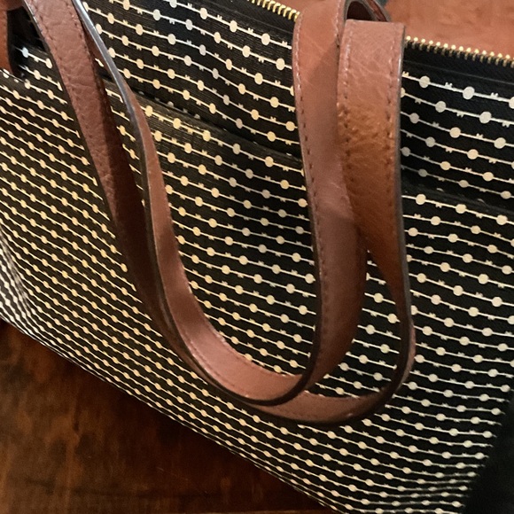 Fossil Black and White Tote Bag - Picture 2 of 8